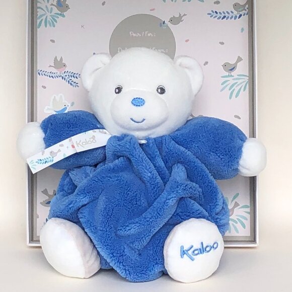 Kaloo Brand New Ocean Blue Bear Soft Plush Stuffed Animal For Baby 0+🌊🐻 - Picture 1 of 7